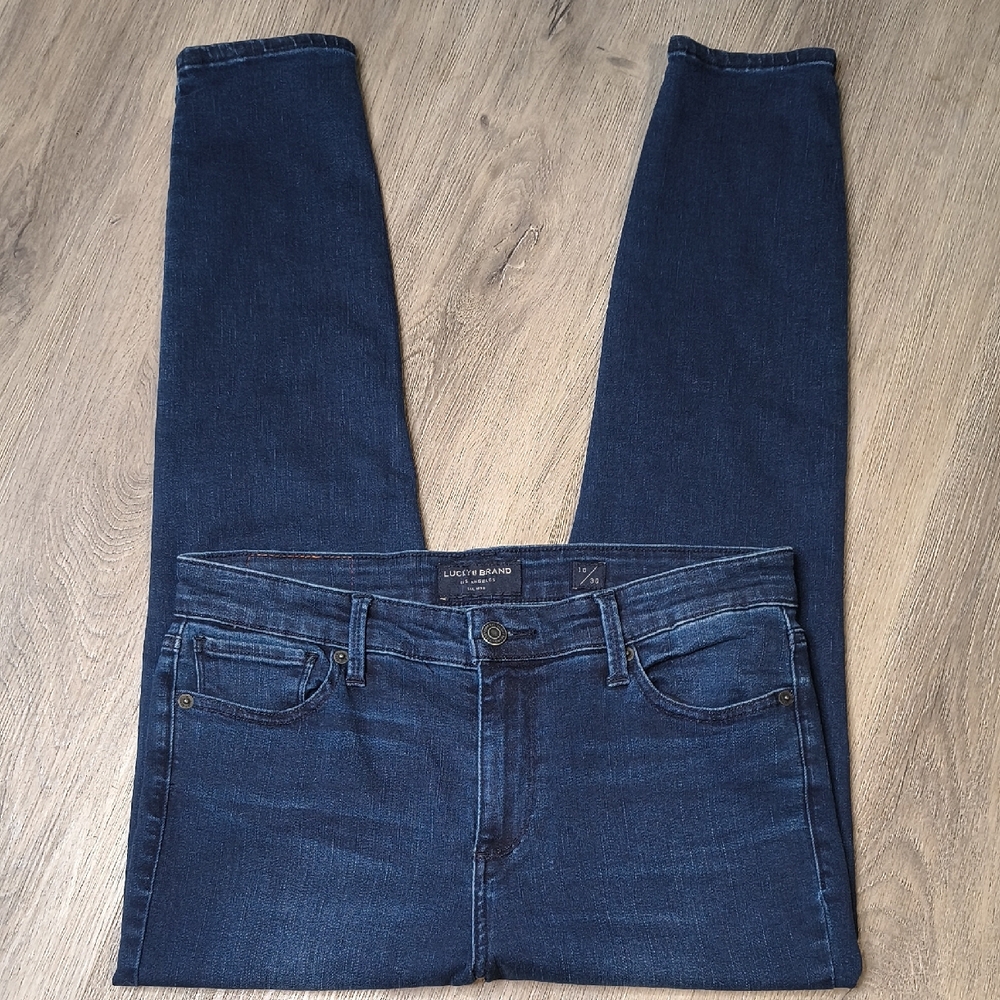 sac313🍀Ava High Rise Jegging w/27" Inseam Lucky Brand Denim Jeans Size 10